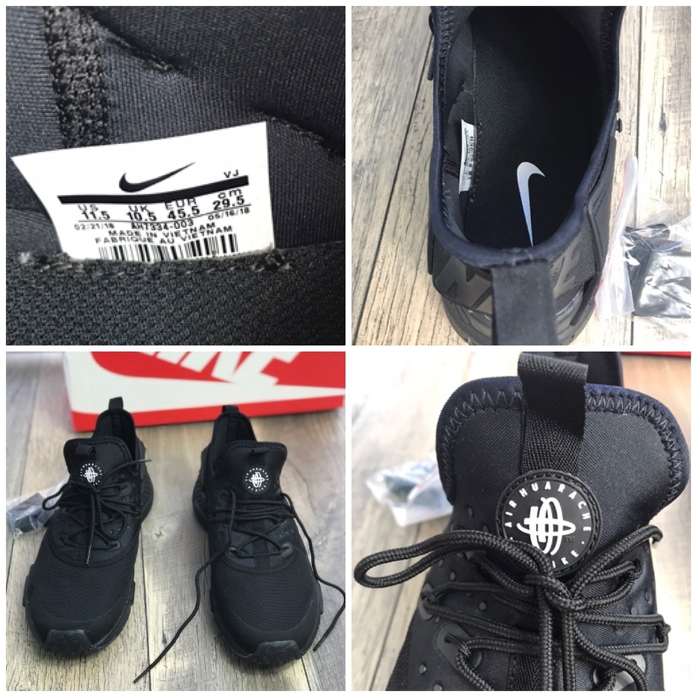 NWT Nike Air Huarache Drift Black Men’s AUTHENTIC - Picture 8 of 8